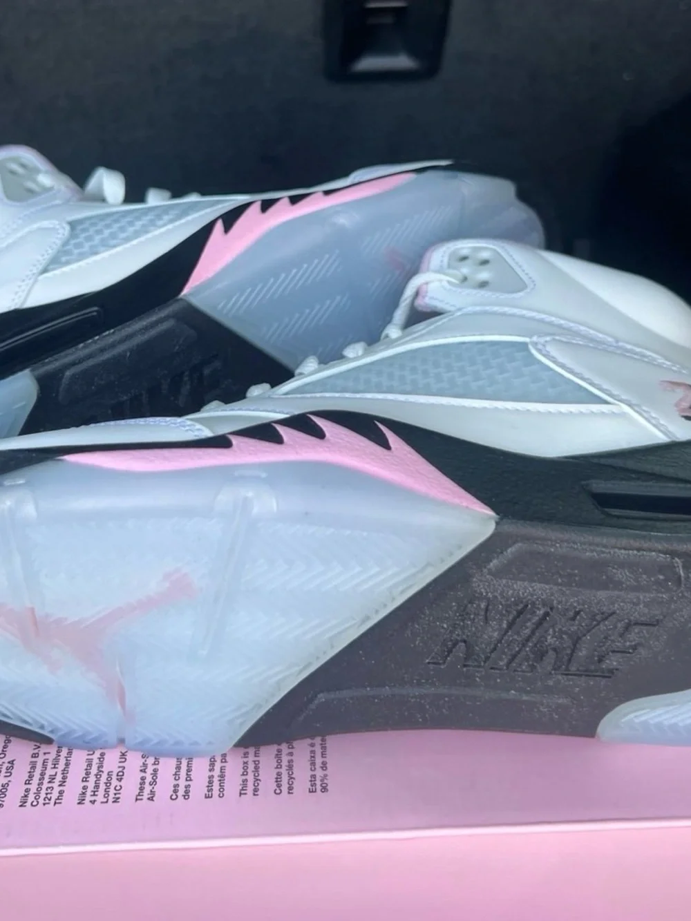 Jordan 5 Medium Soft Pink Size 9.5 Men's Brand New HQ7978-102 New In Box No Lid!